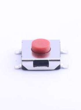 K2-1157SP-C4SB-01 轻触开关 红色按柄开关 6.4mm*6.0mm*3.1 SMD