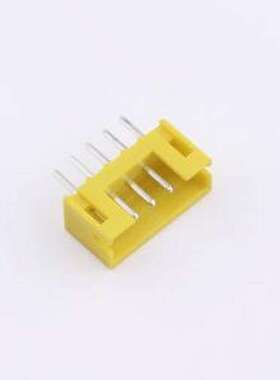 WF-1A200A5P-Y 线对板针座 间距2.0mm 直插 黄色 1x5P 插件,P=2mm