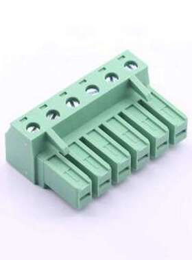 KF2EDGSK-7.62-6P绿色 插拔式接线端子 7.62mm 1x6P 排数:1 每排P