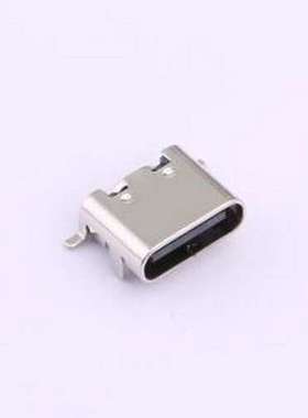 TYPE-C 6PIN QCHT USB连接器 Type-C 母 卧贴 SMD