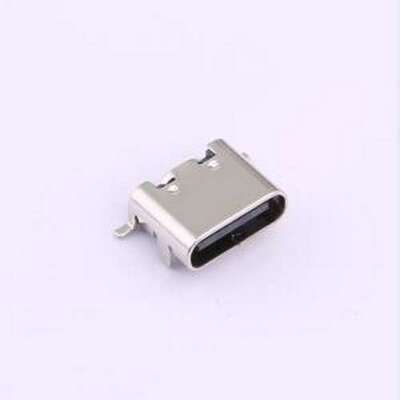 TYPE-C 6PIN QCHT USB连接器 Type-C 母 卧贴 SMD
