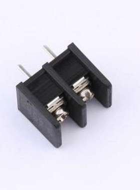 WJ35S-B-8.25-2P 栅栏式接线端子 间距P=8.25mm 2Pin位 边脚 黑色