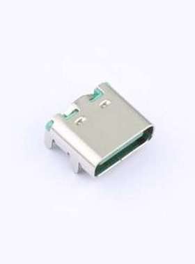 MC-1017ALLP16 USB连接器 USB TYPE C 16PIN单排7.35绿色 SMD