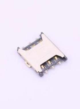 ZX-NSIM-48.135J-C SIM卡连接器 拔插式 NanoSIM卡 卡座 SMD
