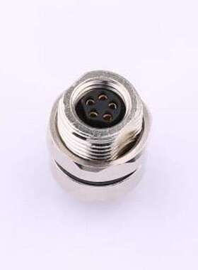 RHT-634-1346-5P 圆形(线缆)连接器 M8-5P B扣前锁插板母座 外螺