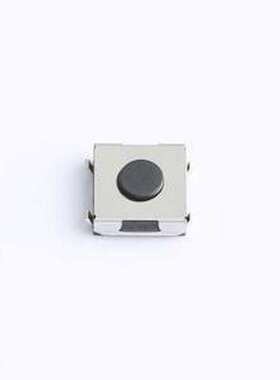 TVEU01-N025CB-R 轻触开关 6.2X6.2/翘脚/2.5H/250gf/全黑/不接地