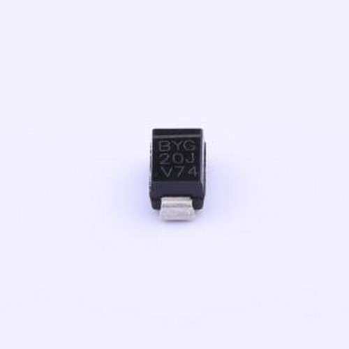 BYG20J-E3/TR 快恢复/高效率二极管 电压:600V 电流:1.5A SMA(DO- - 实物图