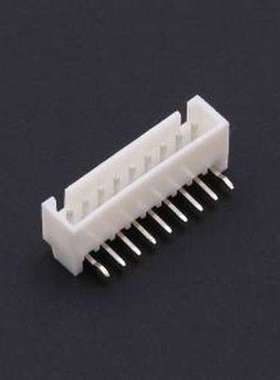 KH-A2504-R-09AWD 线对板针座 间距:2.54mm 1x9P 白色 插件,P=2.5
