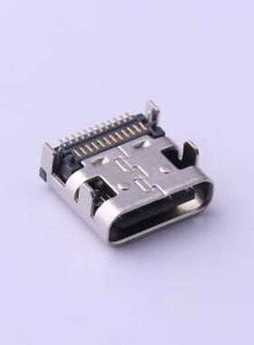 FUS605-FSBK6M USB连接器 USB3.1 C型 24触点 卧贴 母座 黑色 SMD