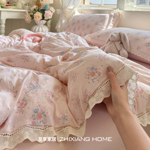 2025新款丨纯棉双层纱床上四件套