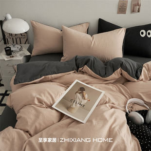2026新款 通用 纯棉床上四件套床笠学生宿舍单人三件套被套床单四季