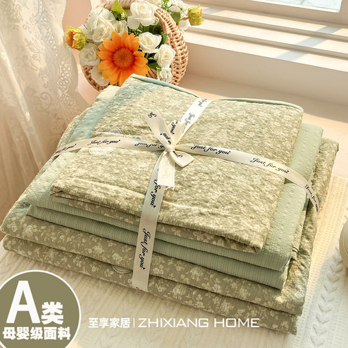 轻法式田园风丨泡芙绵床上四件套