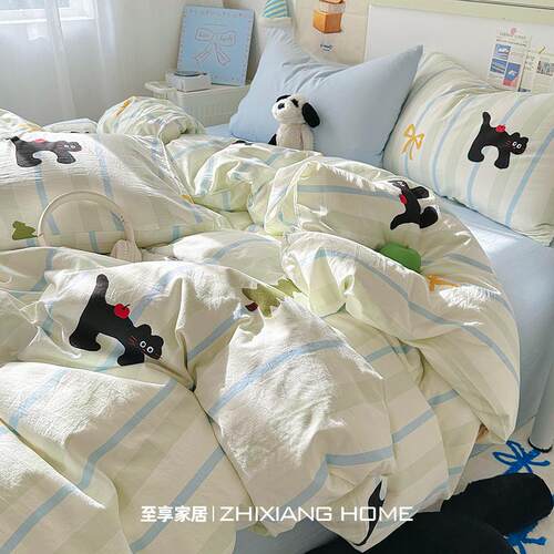 25年新品A类母婴级纯棉四件套