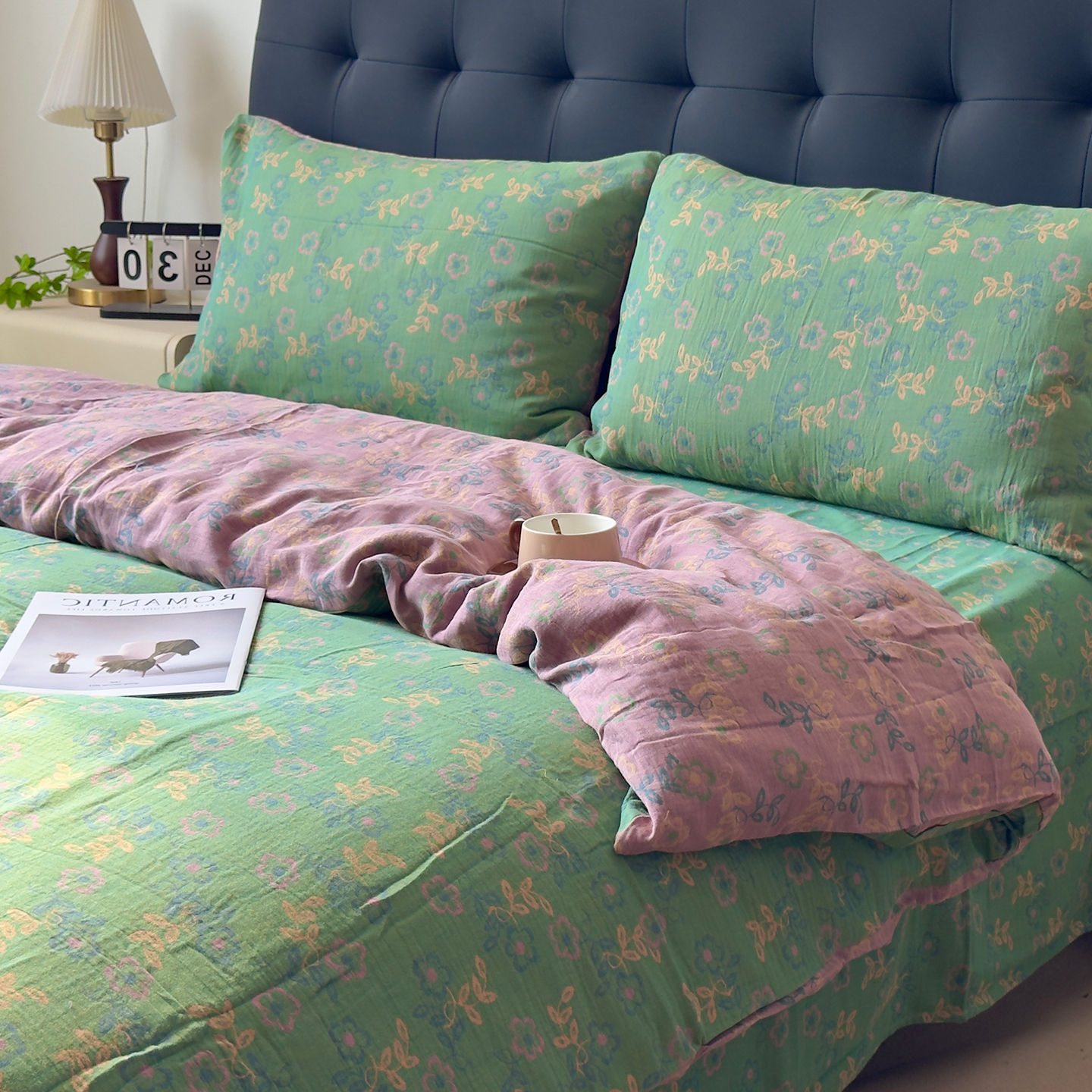 全棉双层纱被套单件纯棉单独被罩冬2025新款1.5米单人被单200x230