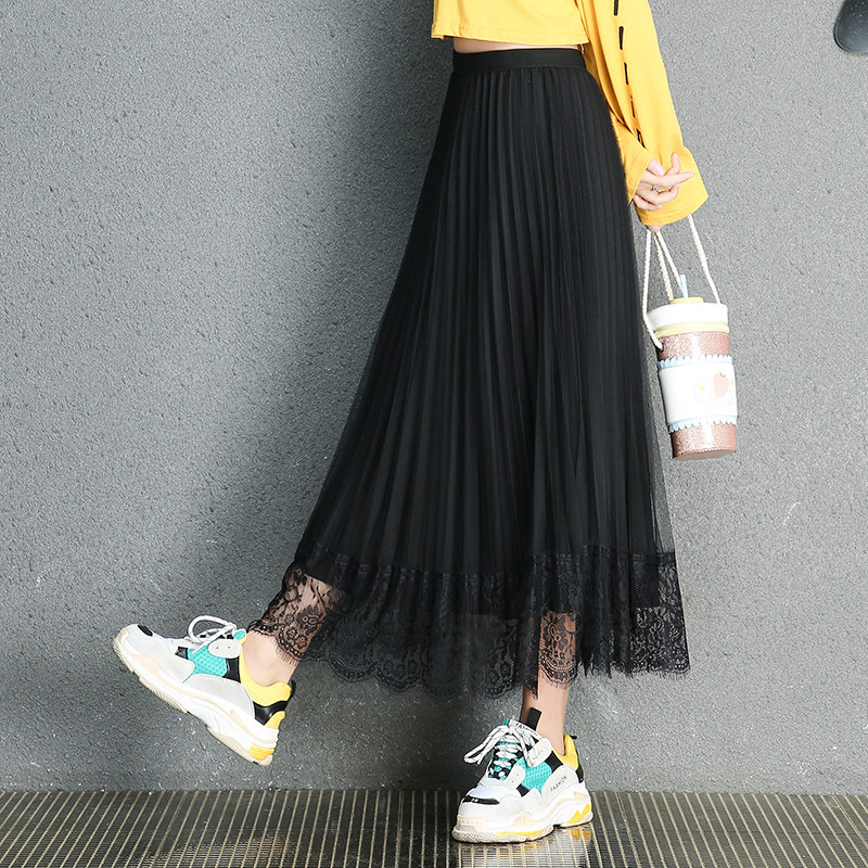 Wear both sides Jacobs skirt Autumn and winter 2019 new pattern Lace Mosaic Pleated skirt Mid length version Big swing skirt longuettein the Women's clothing/Boutique , Skirts  category - from Buy2taobao.com to provide professional Taobao agent buy service