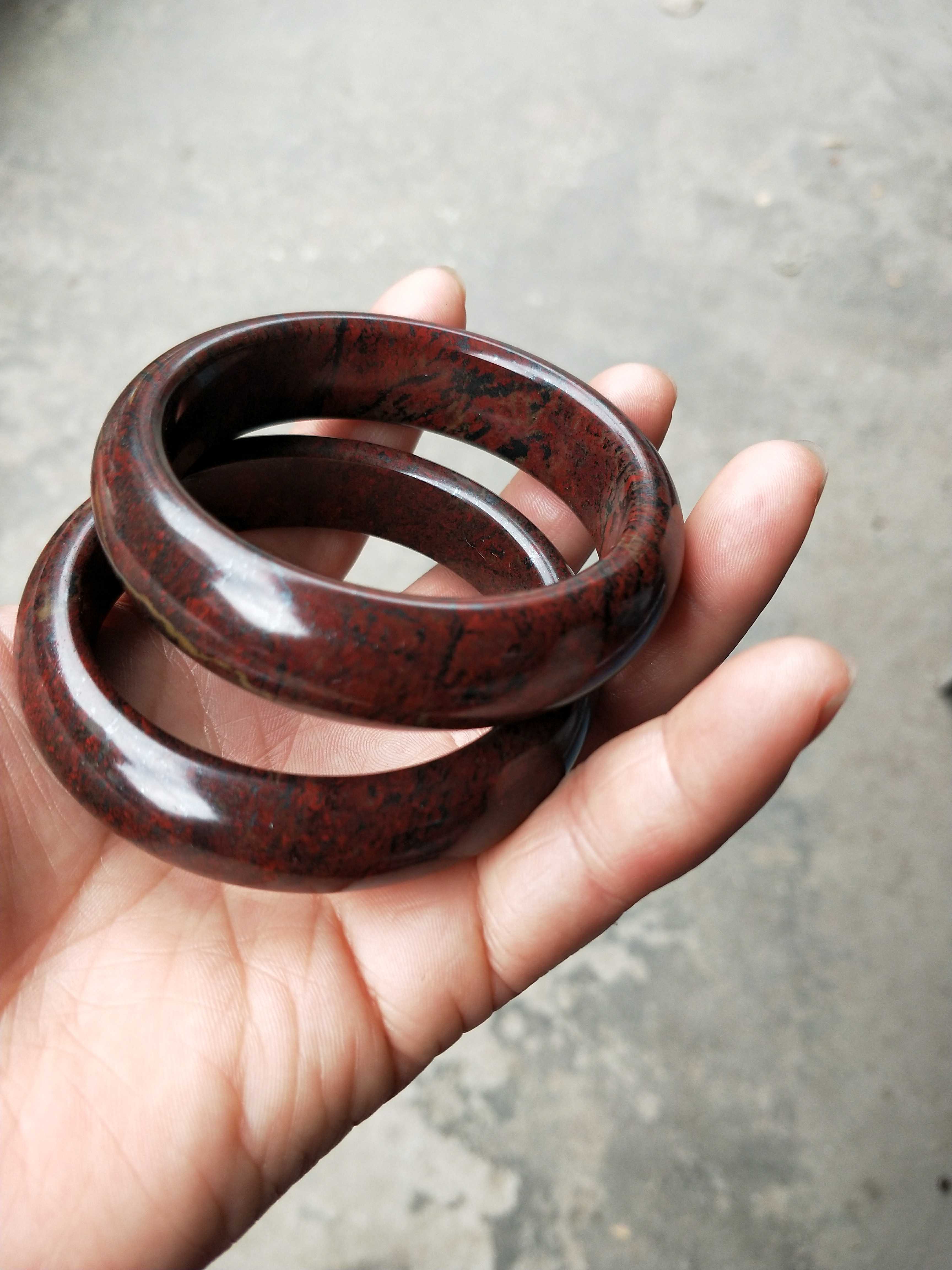 新疆新款其他love手镯天然玉 红伊丁 原链磁能量保健手镯太空陨石