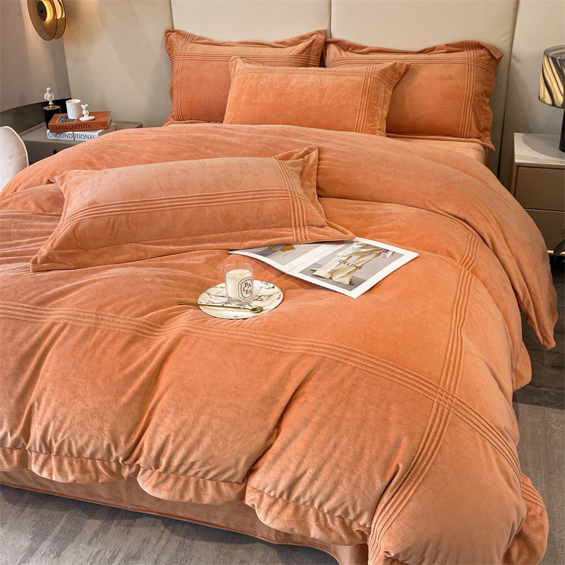 牛奶绒冬款四件套加厚冬季珊瑚绒床单被套法兰绒床上用品2023新款,床上用品,床品套件/四件套/多件套,淘宝优惠券,粉丝福利购,淘宝优惠卷