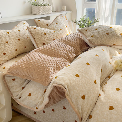 床盖款四件套冬季牛奶绒2025新款