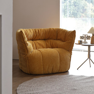 吉诺威布里甘丁单人沙发现代简约设计师懒人沙发家用复古风休闲椅