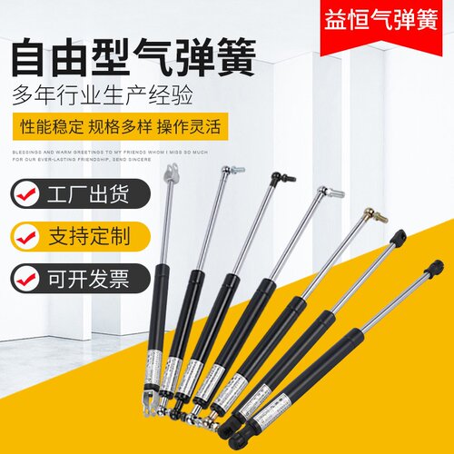 供应缓冲自由型气弹簧液压杆不锈钢可控自锁型气压杆支撑杆阻尼器