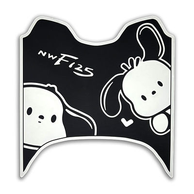 适用NWF125摩托车橡胶脚垫防水滑脚踏板板垫nwf125改装配件脚踩垫