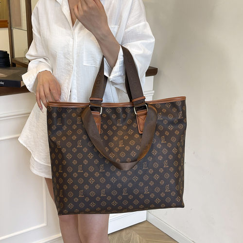 lv5&vv20大容量通勤托特包包女欧美大牌百搭旅行手提包舞蹈单肩包
