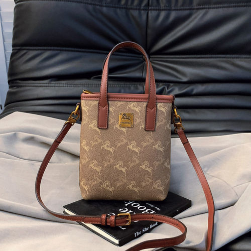 lv5&vv20小众水桶包包女潮时尚女士复古手机包百搭洋气单肩斜挎包