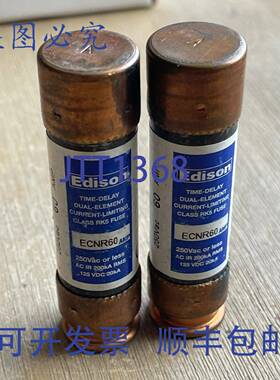 供应爱迪生 ECNR60 延时双元件保险丝 60A RK5 级 2 件