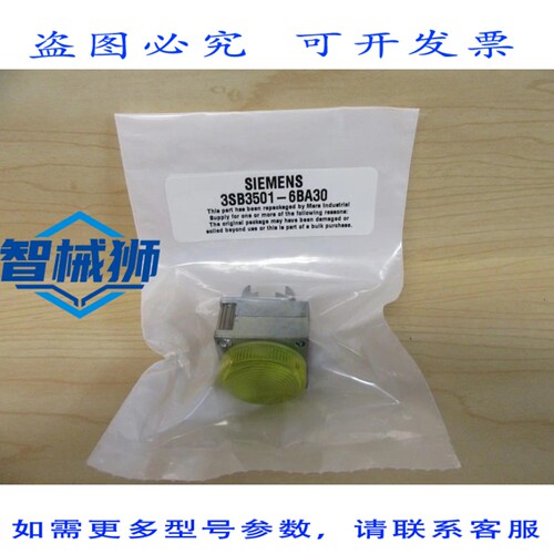 原装供应 3SB3501-6BA30 指示灯（6 个装）