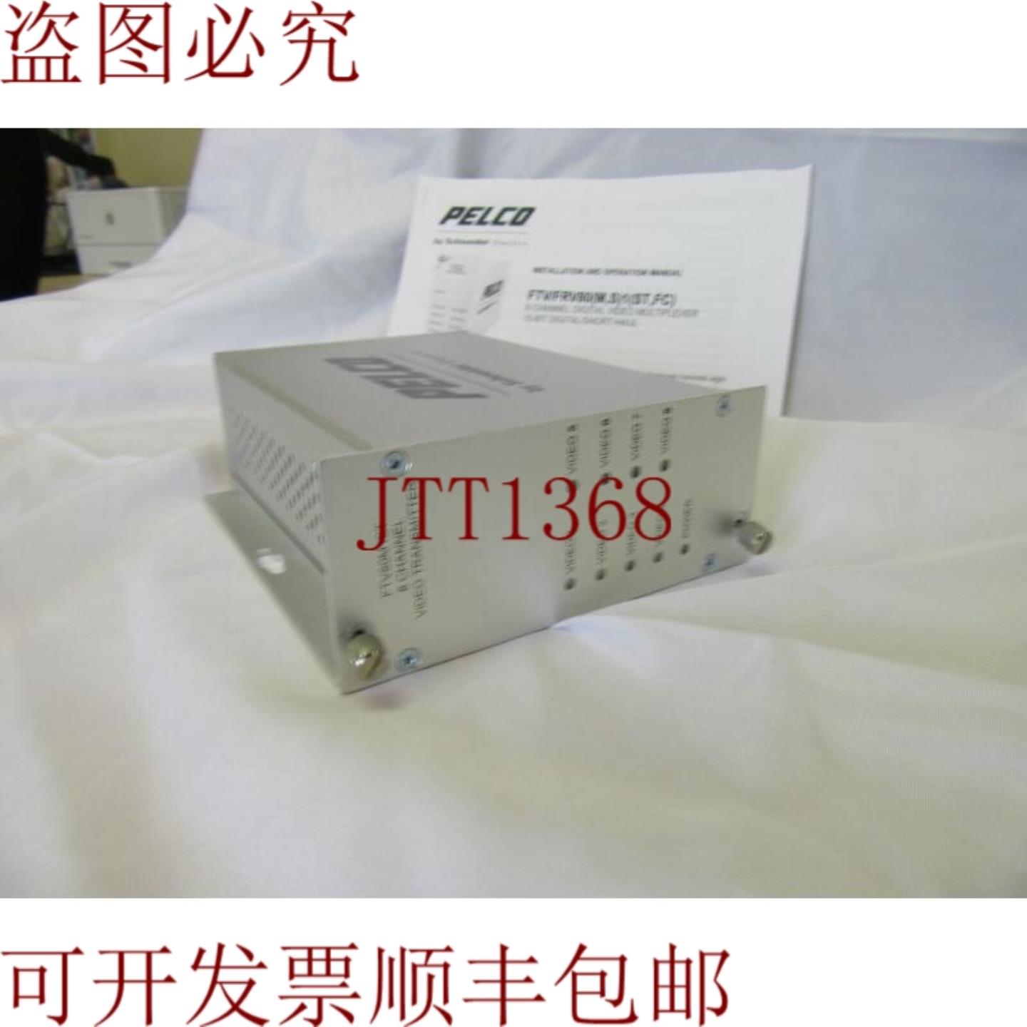 供应Pelco FTV80M1ST 8 通道光纤发射器带 ST 连接器多模式