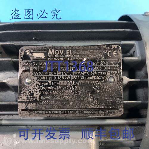 原装供应MOV.EL MOT.3-MV63B4 力矩电机，230/400V，50Hz，1430RP