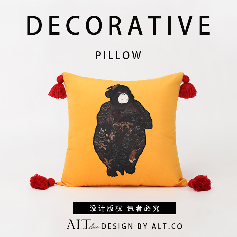 高端沙发客厅抱枕套不含芯卧室轻奢高级感床头艺术靠垫靠背可拆洗