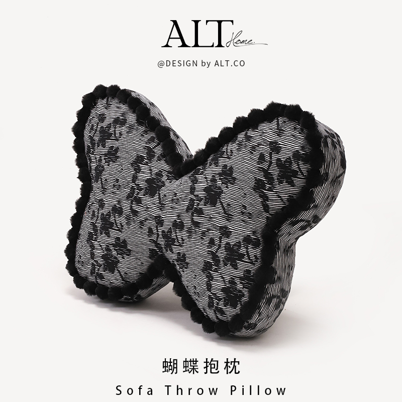 黑色异形抱枕床上靠垫