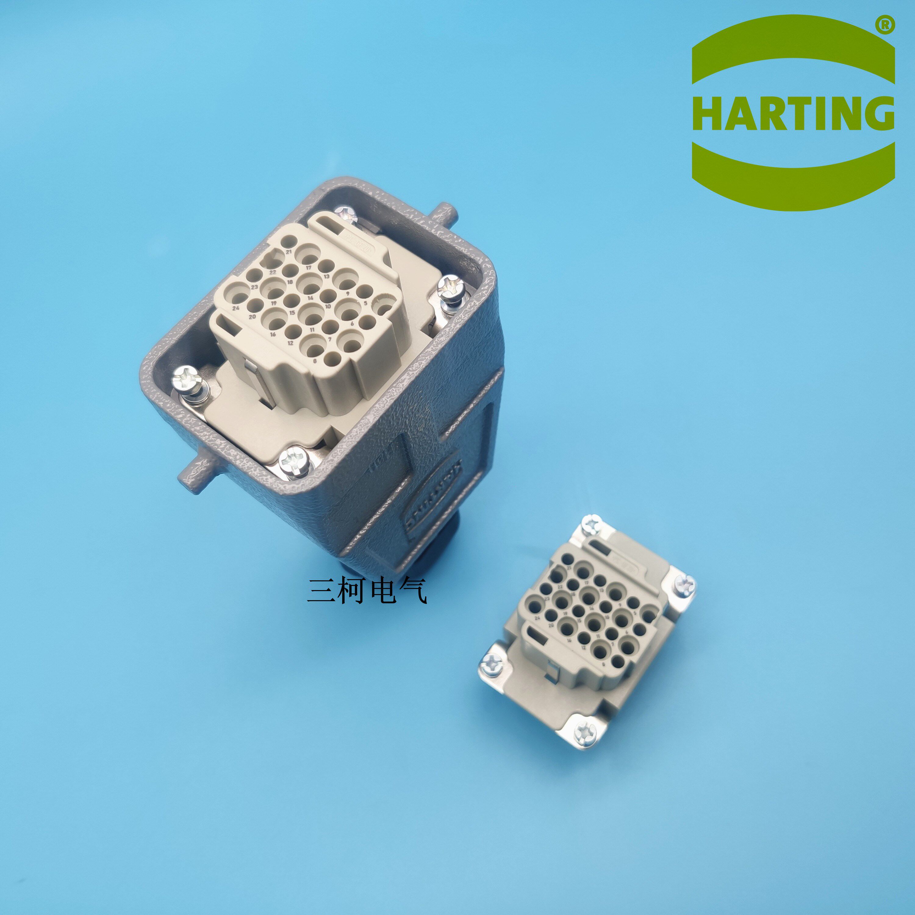 harting哈丁 24芯24针 发那科fanuc库卡kuka机器人插头重载连接器