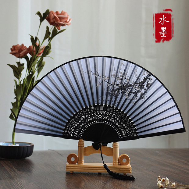 中国风古风女日式小复古布夏季折扇11月08日最新优惠