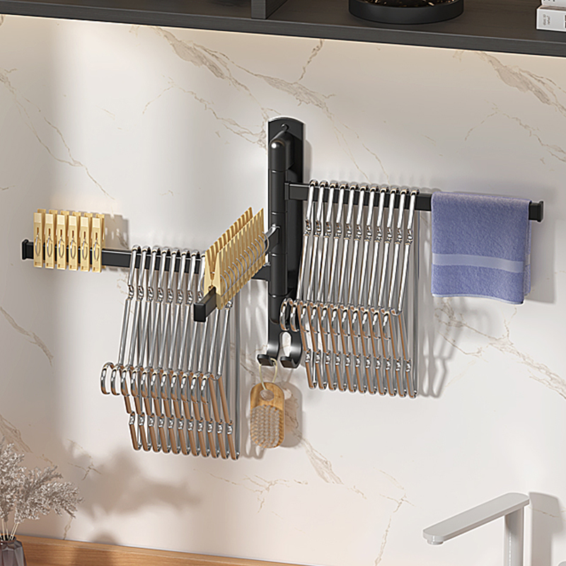 阁里特衣架挂杆阳台收纳神器