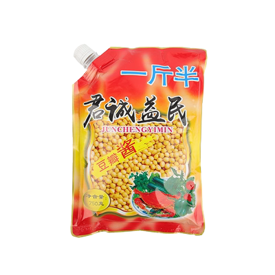 君诚益民东北大酱袋装带嘴豆瓣酱