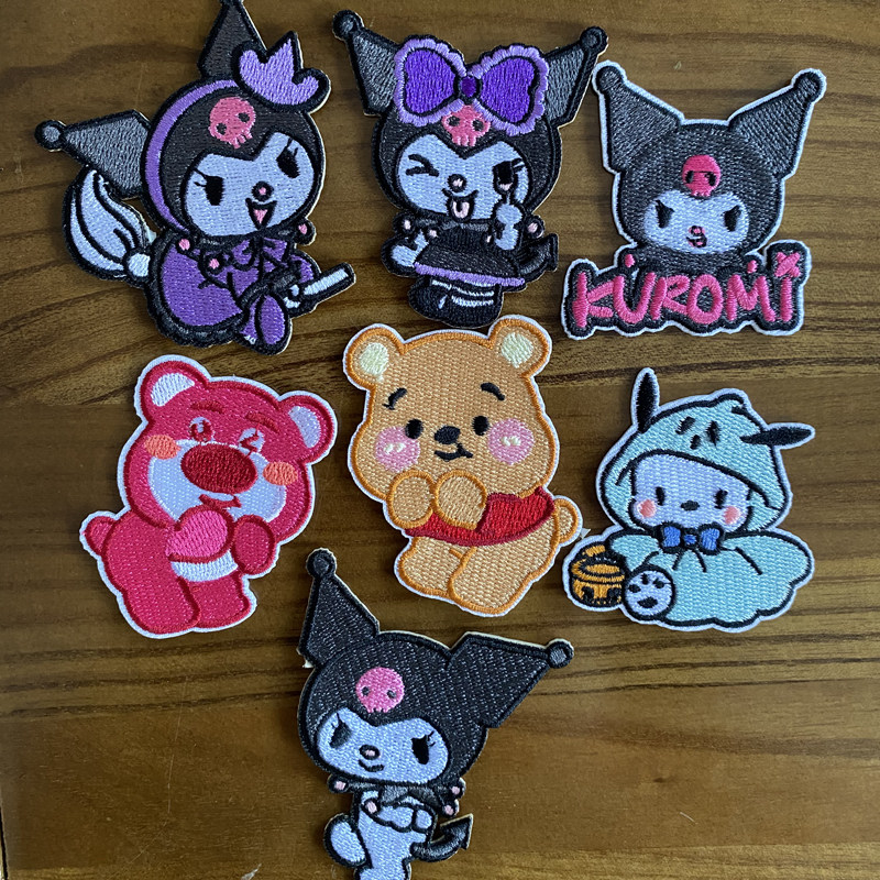 自粘款刺绣库洛米玉桂狗维尼熊布贴衣服包包装饰贴花修补贴diy,居家布艺,布贴,淘宝优惠券,粉丝福利购,淘宝优惠卷