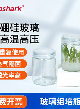 Labshark玻璃组培瓶植物组织培养