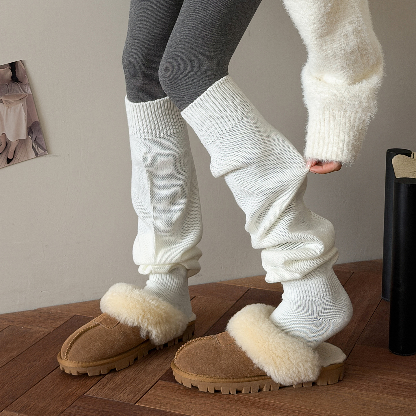 日系JK平板泡泡袜子大象堆堆袜