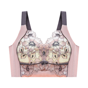 广州汕头品牌内衣女大胸显小聚拢收副乳防下垂广东潮汕胖mm文胸罩