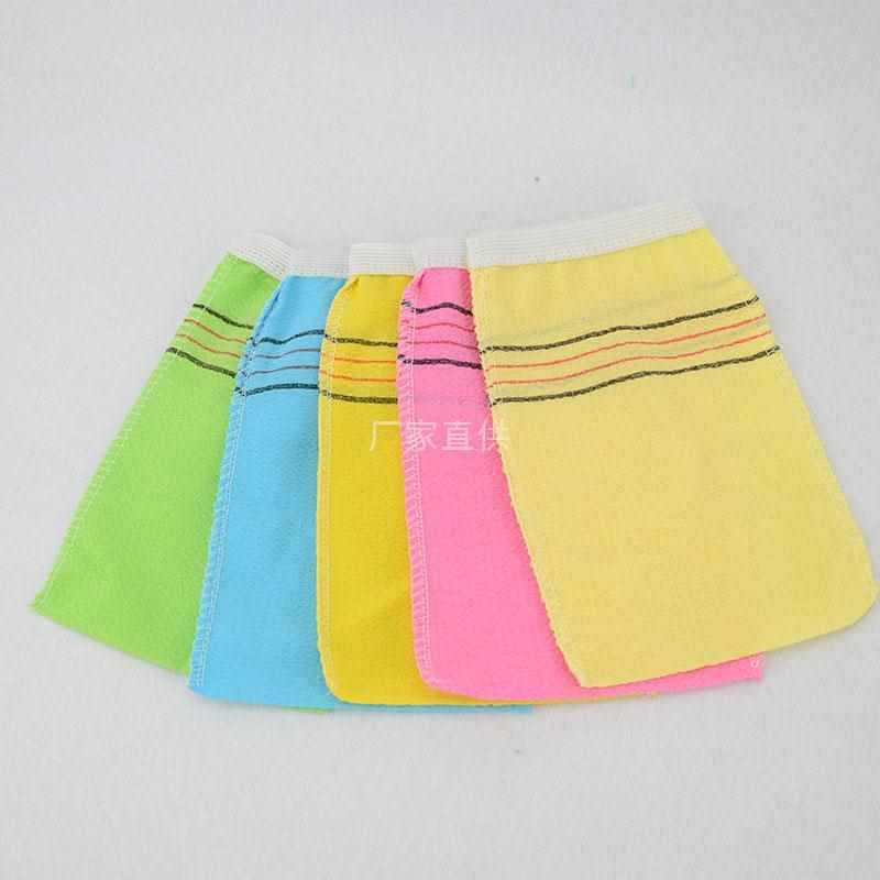 搓澡巾薄款单层沐浴擦紧口双面粗纱粒浴池一次性单巾大澡巾搓泥布