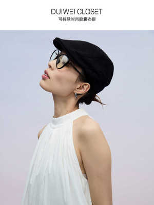 文质彬彬鸭舌帽春夏黑色棉麻绅士