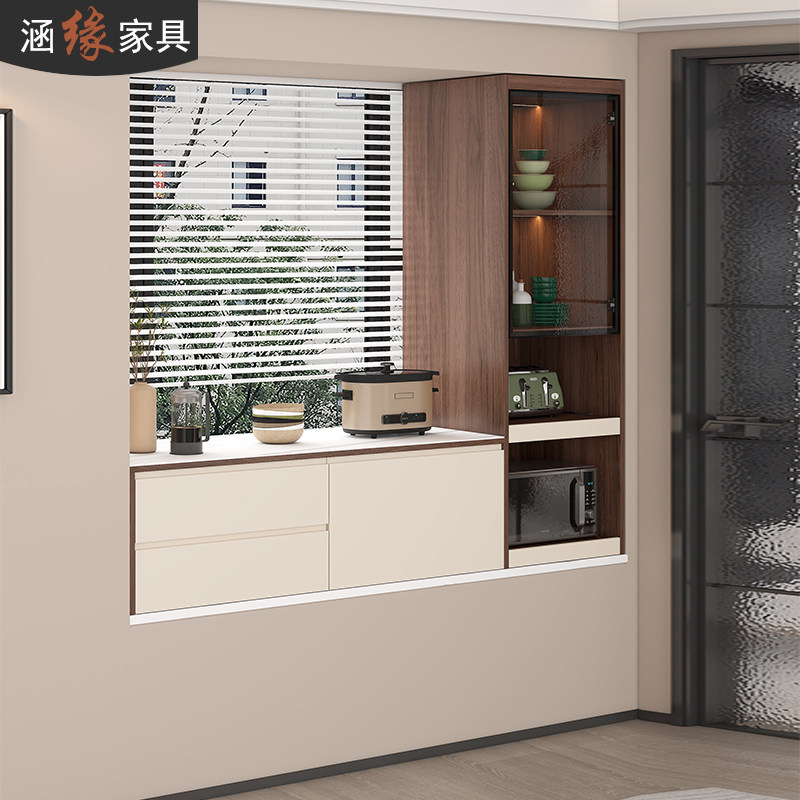 现代简约飘窗改造神器餐边柜多功能窗台柜电器收纳橱柜定制7G358,住宅家具,餐边柜,淘宝优惠券,粉丝福利购,淘宝优惠卷