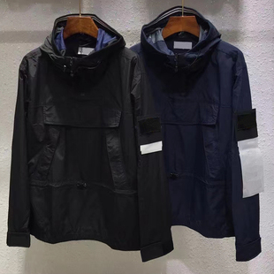 TOPSTONEY春秋风衣外套男士工装连帽纯色青年夹克