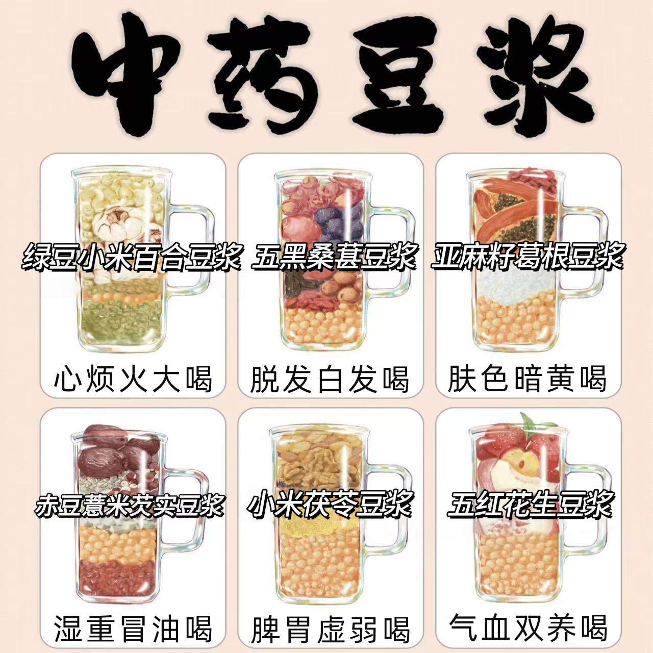 十二种口味豆浆原料包破壁机养生早餐营养五谷杂粮组合粗粮打豆浆