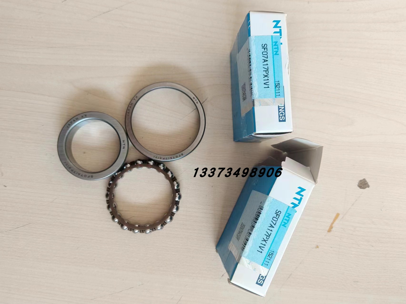 摩托车轴承SF07A17PX1V1摩托车方向机轴承内径35x外55x14.5转向机