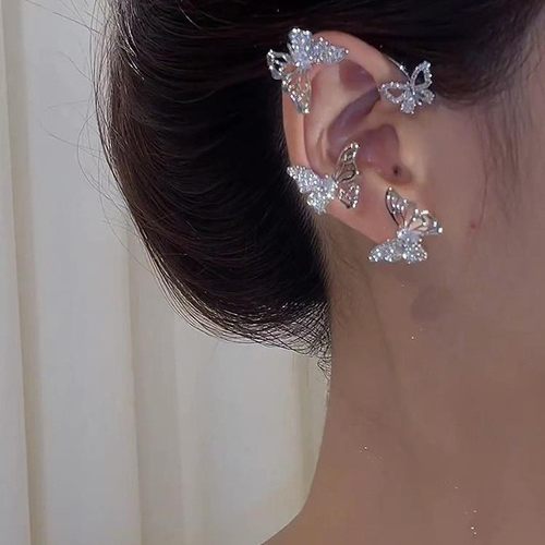 无耳洞耳饰蝴蝶耳骨夹个性耳环