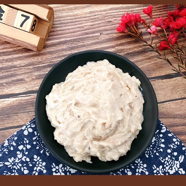 【送面皮】靖江特产刀鱼馄饨馅料手工鱼肉泥馅500g装饺子馅料