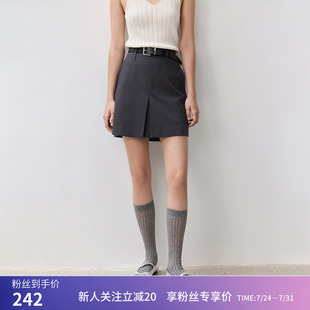 式 格雷系极简风微A百搭通勤西装 商场同款 裙裤 LILY秋新款
